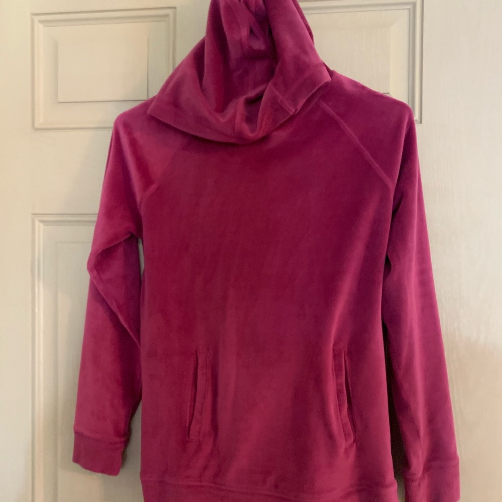 Hooded Velour sweatshirt